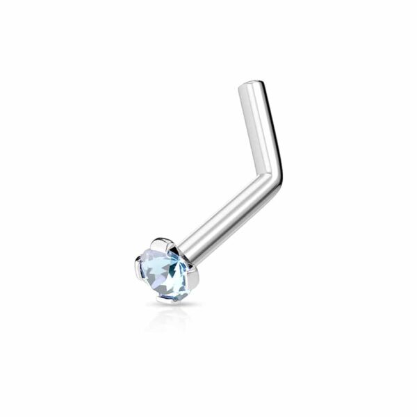Neus stud met prong-set steen in verschillende kleuren - Afbeelding 10