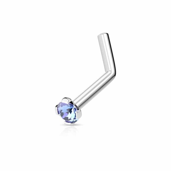 Neus stud met prong-set steen in verschillende kleuren - Afbeelding 14