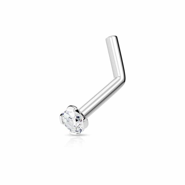 Neus stud met prong-set steen in verschillende kleuren - Afbeelding 15