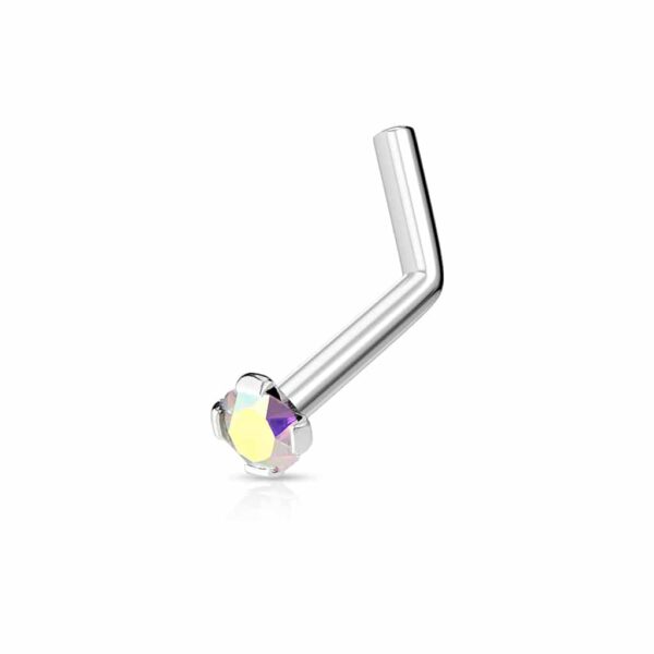 Neus stud met prong-set steen in verschillende kleuren - Afbeelding 13