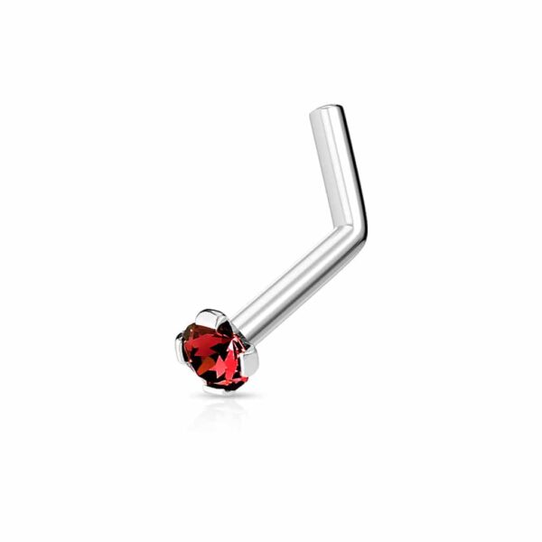 Neus stud met prong-set steen in verschillende kleuren - Afbeelding 21