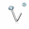 Neus stud met rond kristal in verschillende kleuren - Afbeelding 10