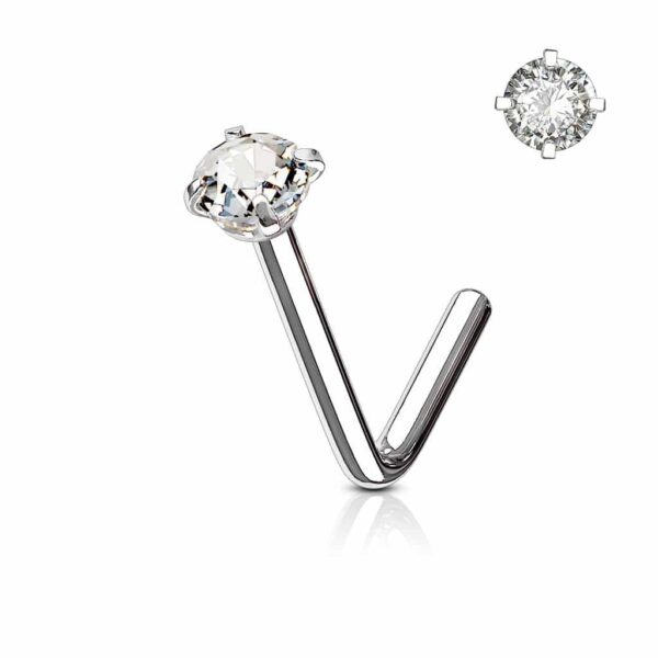 Neus stud met rond kristal in verschillende kleuren - Afbeelding 5
