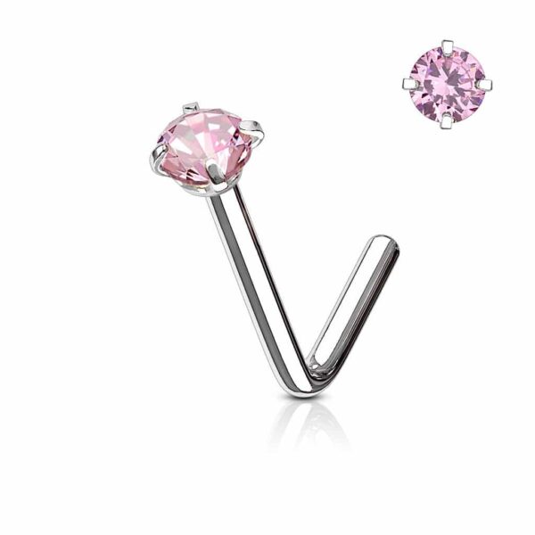Neus stud met rond kristal in verschillende kleuren - Afbeelding 18