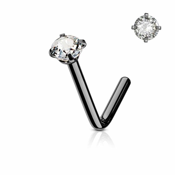 Neus stud met rond kristal in verschillende kleuren - Afbeelding 8
