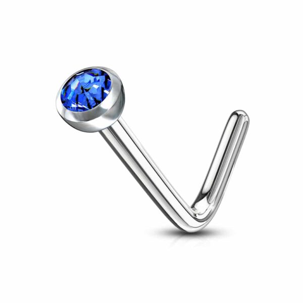 Neus stud standaard met rond kristal - Afbeelding 17