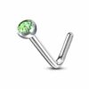 Neus stud standaard met rond kristal - Afbeelding 20