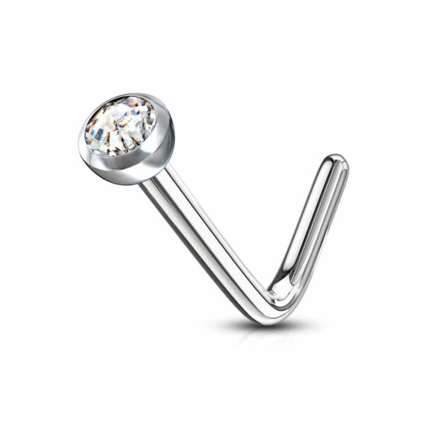 Neus stud standaard met rond kristal - Afbeelding 18