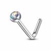 Neus stud standaard met rond kristal - Afbeelding 16