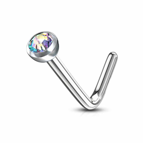Neus stud standaard met rond kristal - Afbeelding 16