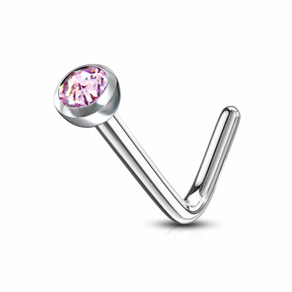 Neus stud standaard met rond kristal - Afbeelding 22