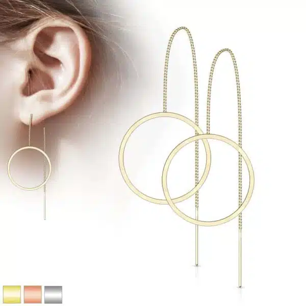 Paar threader met open ring
