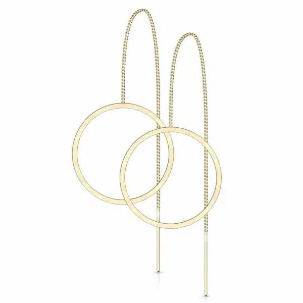 Paar threader met open ring - Afbeelding 2