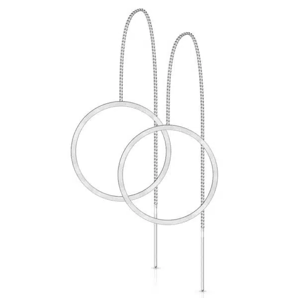 Paar threader met open ring - Afbeelding 4