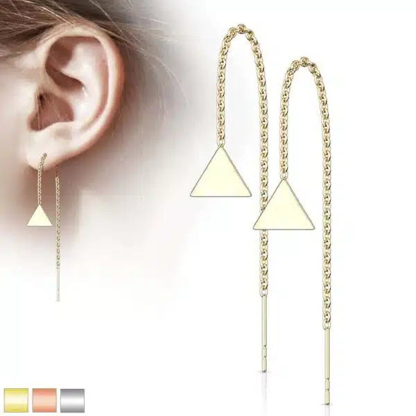 Paar threaders met ketting en driehoekje