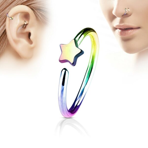 Piercing met ster in verschillende kleuren - Afbeelding 6