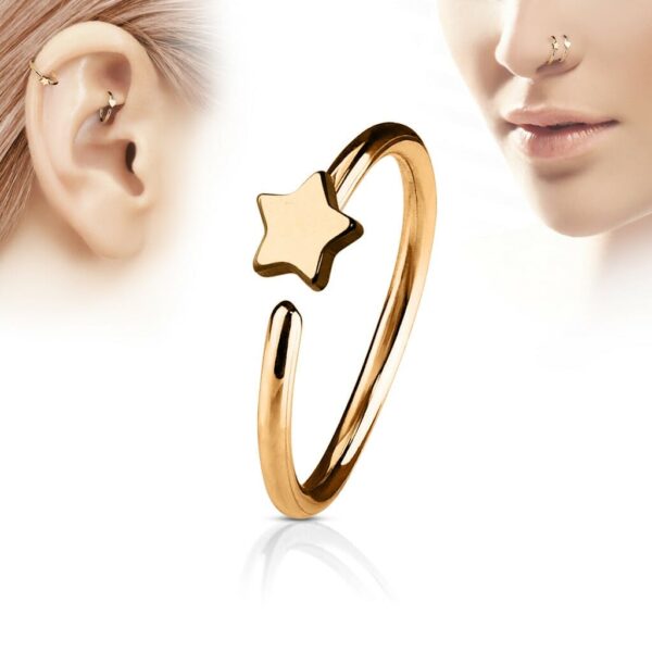 Piercing met ster in verschillende kleuren - Afbeelding 4
