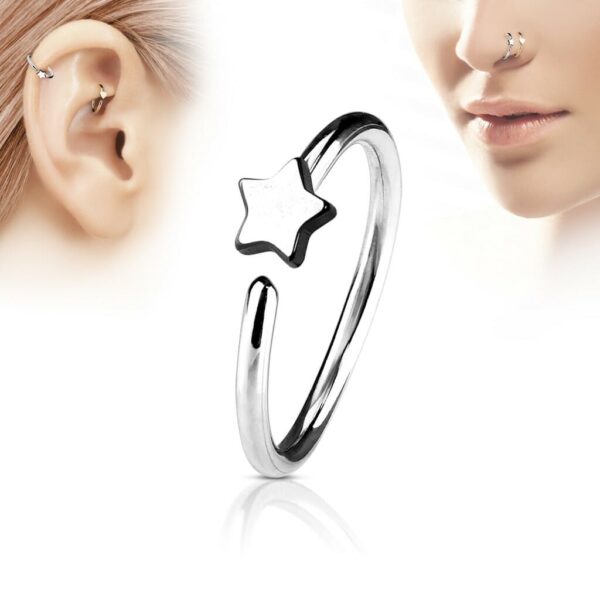 Piercing met ster in verschillende kleuren - Afbeelding 5