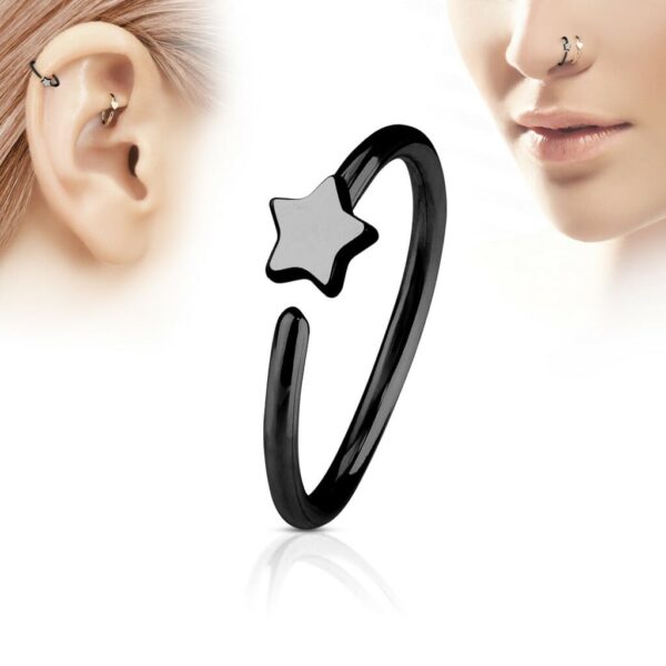 Piercing met ster in verschillende kleuren - Afbeelding 3