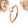 Piercing ring in verschillende kleuren met Opaal steen - Afbeelding 4
