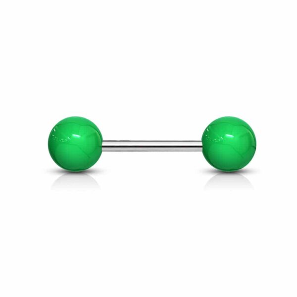 Rechte Barbell met gekleurde acrybal - Afbeelding 6