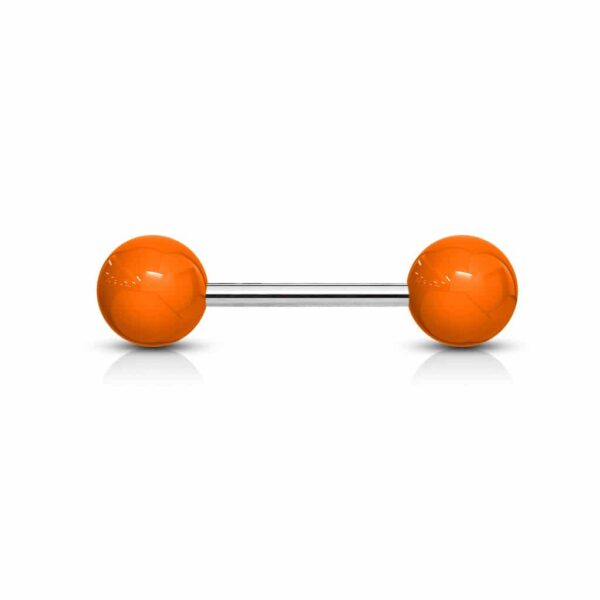 Rechte Barbell met gekleurde acrybal - Afbeelding 8