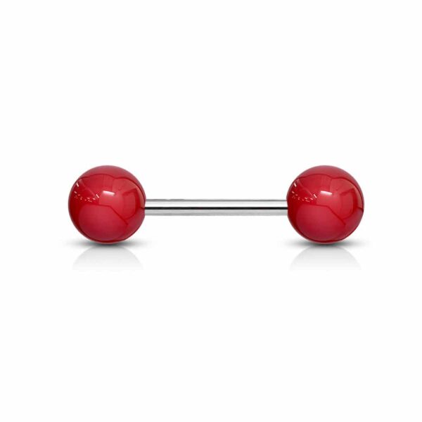 Rechte Barbell met gekleurde acrybal - Afbeelding 10