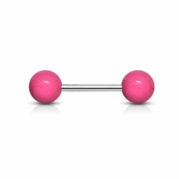 Rechte Barbell met gekleurde acrybal - Afbeelding 9