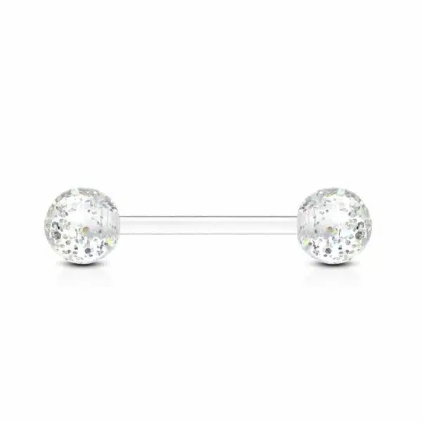 Rechte barbell met glitters - Afbeelding 7