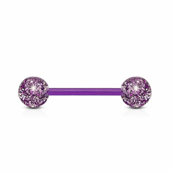 Rechte barbell met glitters - Afbeelding 5
