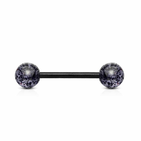 Rechte barbell met glitters - Afbeelding 9