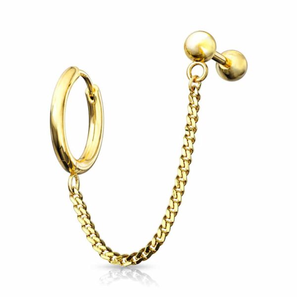 Ring en barbell ketting in verschillende kleuren - Afbeelding 5