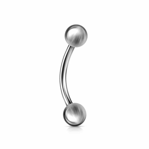 Standaard gebogen barbell van 316L Chirurgisch staal - Afbeelding 2
