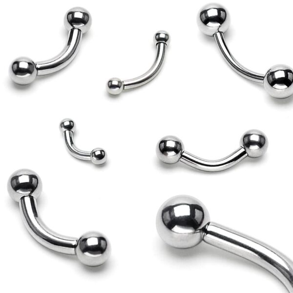 Standaard gebogen barbell van 316L Chirurgisch staal