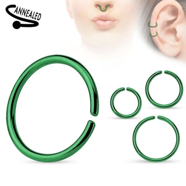 Standaard piercing ring titanium plated in verschillende kleuren - Afbeelding 8