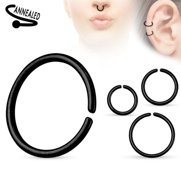 Standaard piercing ring titanium plated in verschillende kleuren - Afbeelding 14