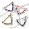 Tepelpiercing schild met CZ stenen - Afbeelding 3