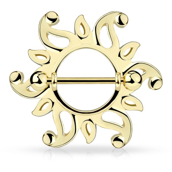 Tepelpiercing schild met draaiende zon - Afbeelding 2
