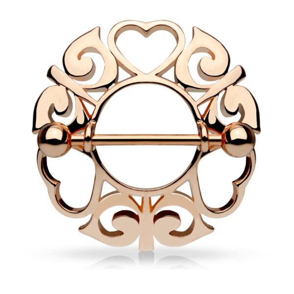 Tepelpiercing schild met hartjes - Afbeelding 3