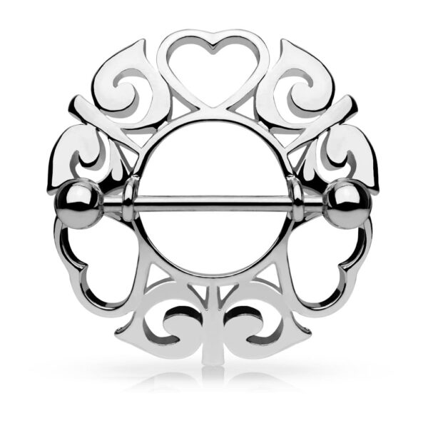 Tepelpiercing schild met hartjes - Afbeelding 4