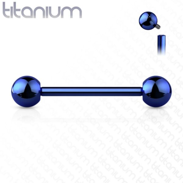 Titanium barbell intern geschroefd in verschillende kleuren - Afbeelding 7