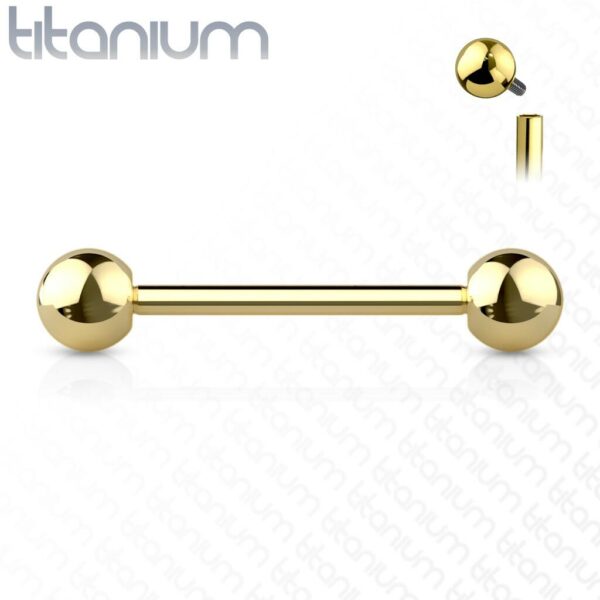 Titanium barbell intern geschroefd in verschillende kleuren - Afbeelding 9