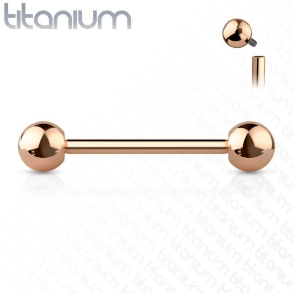 Titanium barbell intern geschroefd in verschillende kleuren - Afbeelding 11