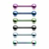 Titanium plated barbell in verschillende kleuren - Afbeelding 2