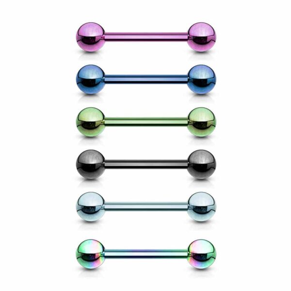 Titanium plated barbell in verschillende kleuren - Afbeelding 2