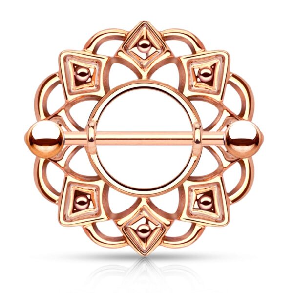 Tribal tepelpiercing schild - Afbeelding 4