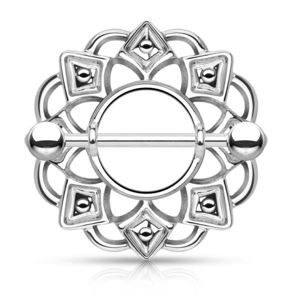 Tribal tepelpiercing schild - Afbeelding 5