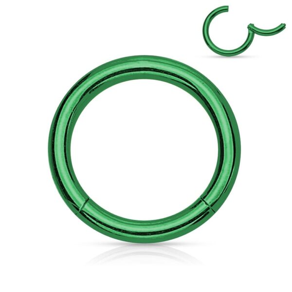 Vaste segmentring titanium plated in verschillende kleuren - Afbeelding 8