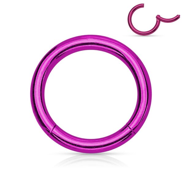 Vaste segmentring titanium plated in verschillende kleuren - Afbeelding 6