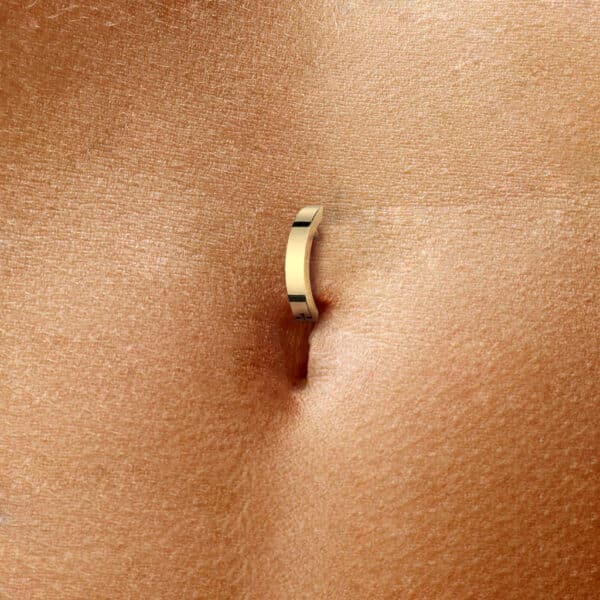 Strakke navelpiercing met scharnier - Afbeelding 2